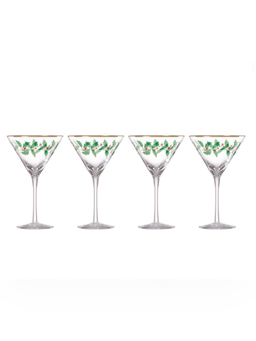 Lenox Holiday 4-Piece Martini Glass Set
8 ounce